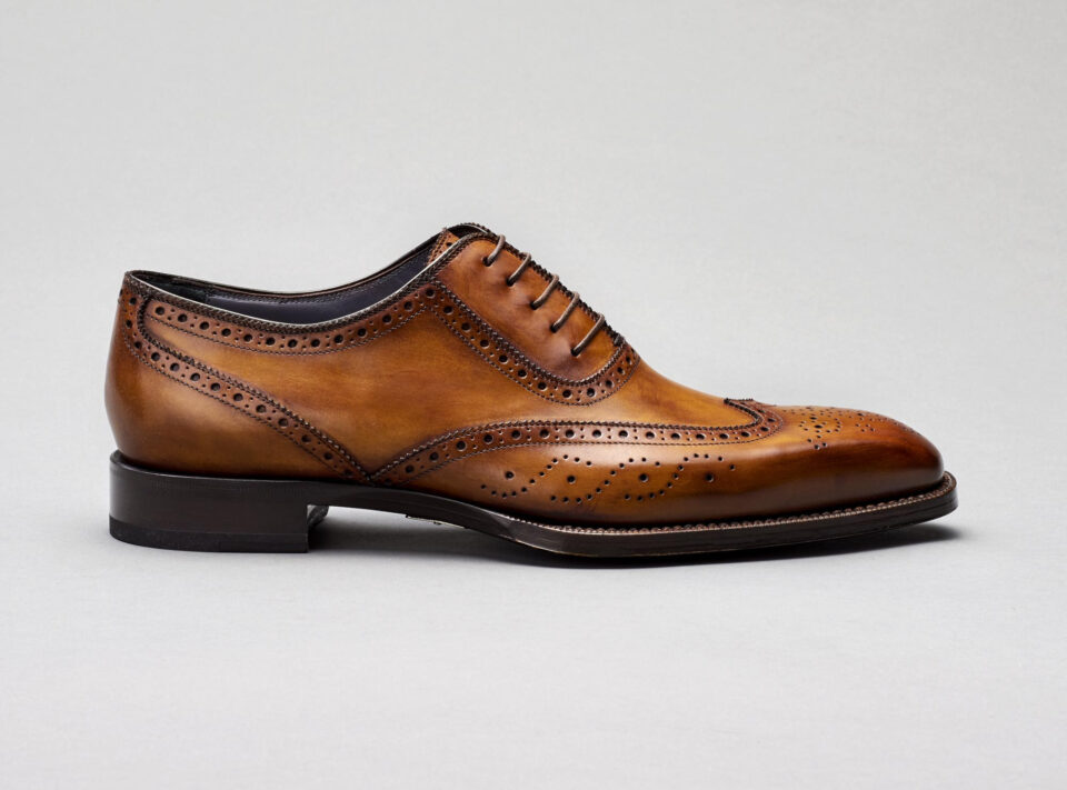 (product) Anzio Reverse Sombrero Oxford, Single shoe side view