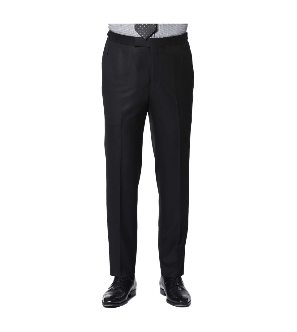 Black two-button Super 110's Bespoke Suit Pants
