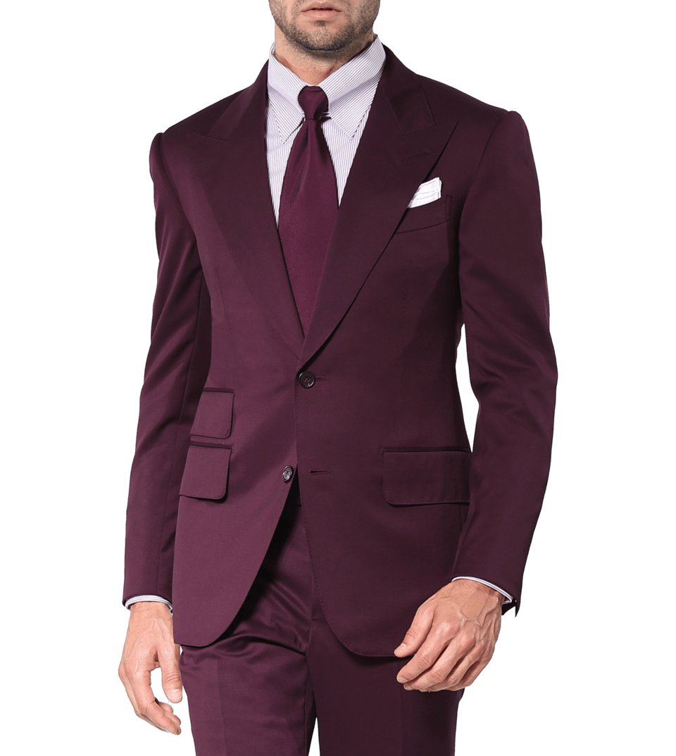Bordeaux Twill Signature Bespoke Suit