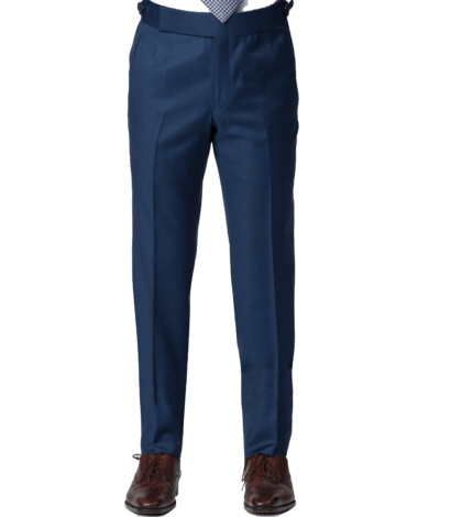 Marine Blue Sharkskin Bespoke Trouser