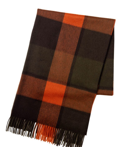 ua-cpgrp52279-w01c01_801401b9-2a46-443c-8812-467c14b4ddb1 - Brown x Red Classic Plaid Cashmere Stole - custom suits nyc bespoke tailor