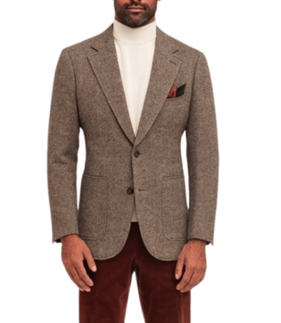 MAB Medium Brown Donegal Tweed Sport Coat