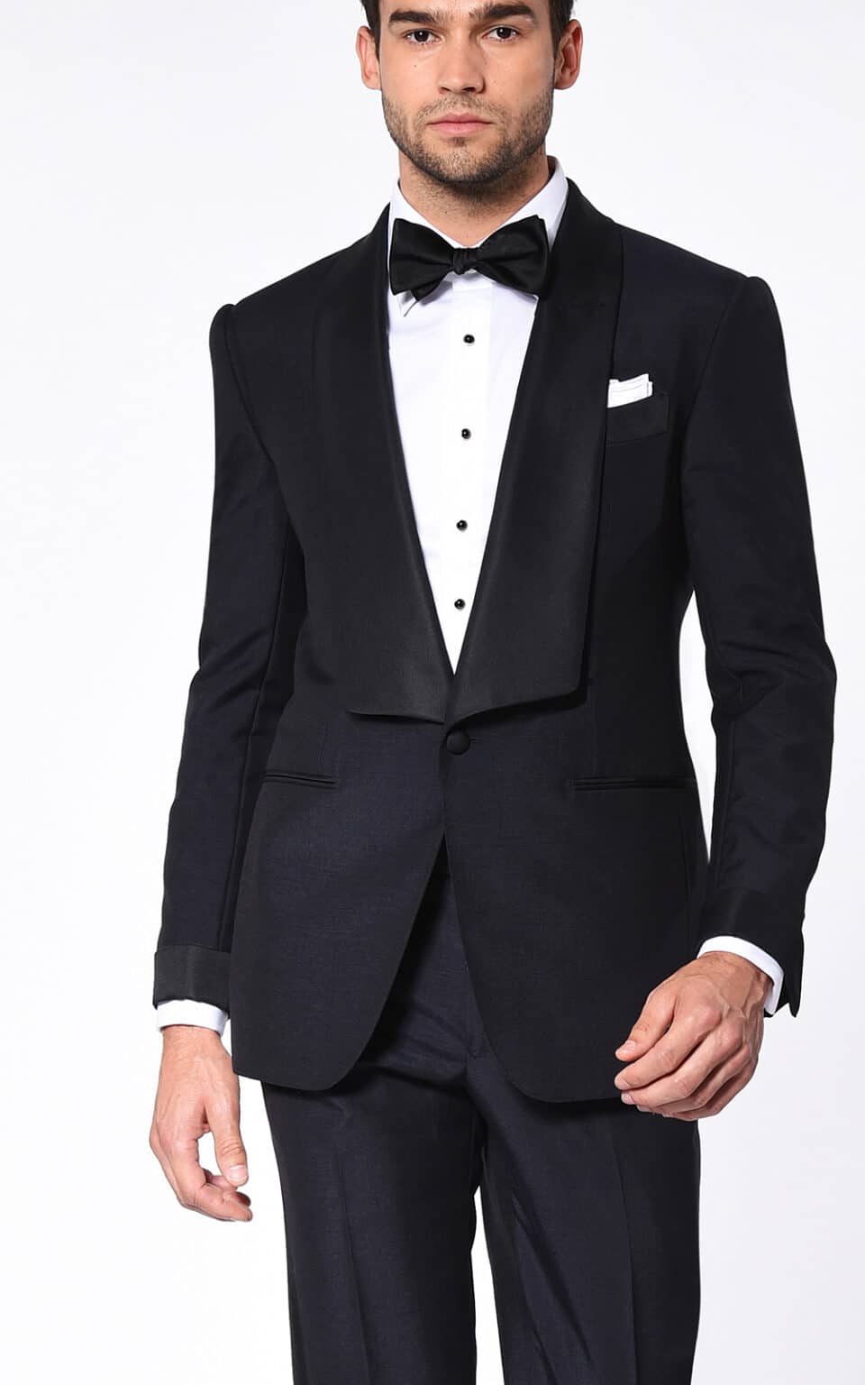 (product) Midnight Tonik Mohair Signature Bespoke Tuxedo - custom suits nyc bespoke tailor midtown, noho