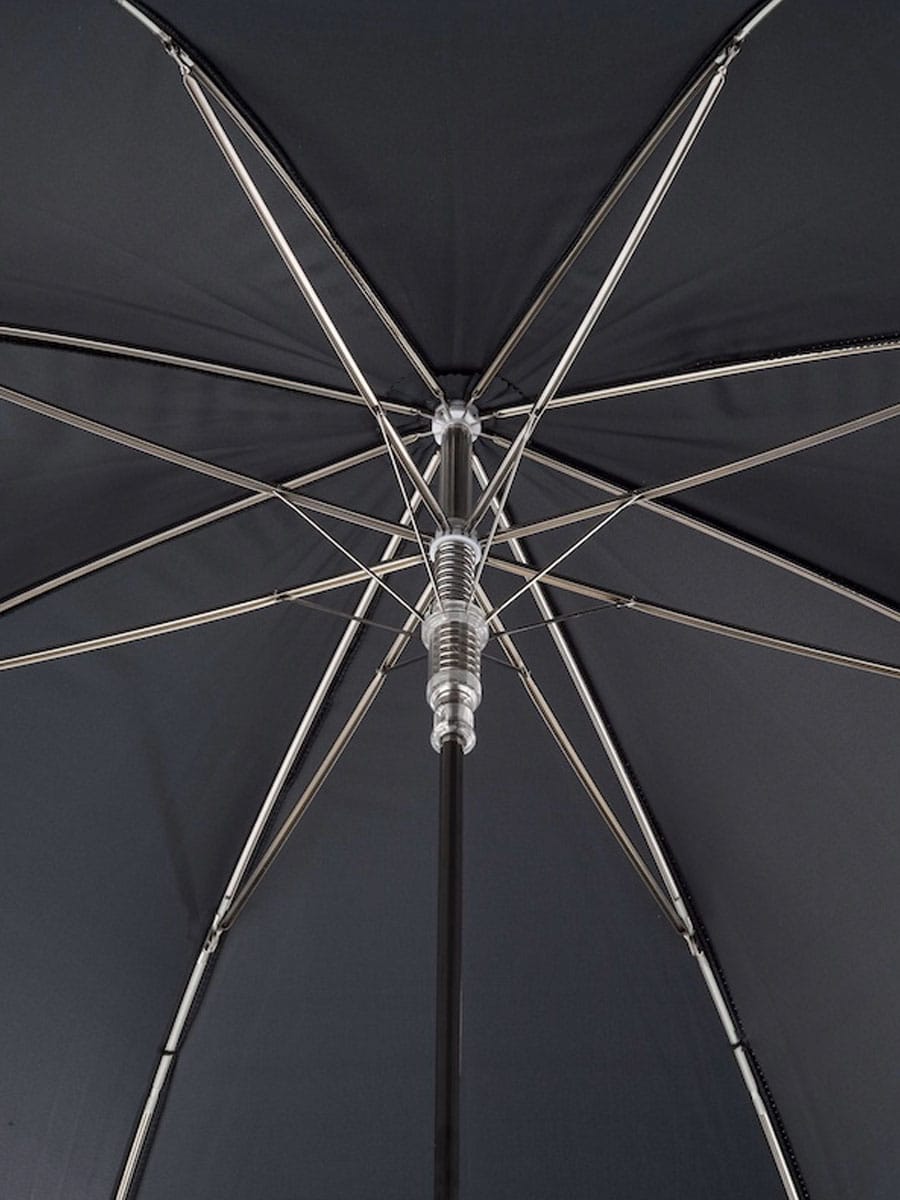 (product) Black Horse Head Umbrella, Inside view - custom suits nyc bespoke tailor midtown, noho