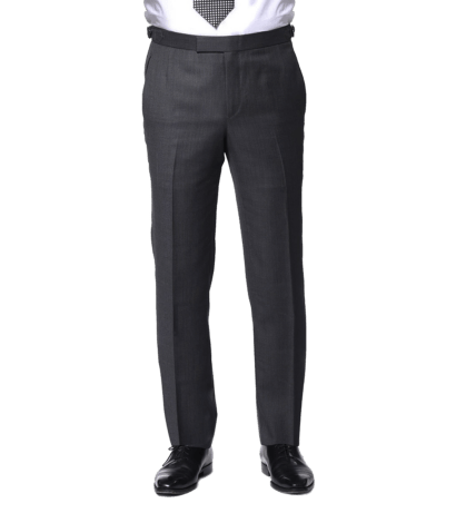 Charcoal Birdseye Classic Bespoke Trouser - custom suits nyc bespoke tailor midtown, noho