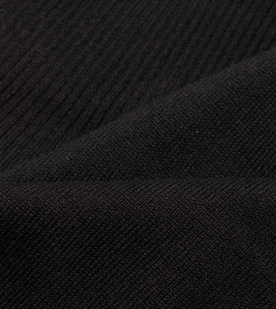 Black Silk Cashmere Fabric for Knitwear - custom suits nyc bespoke tailor midtown, noho