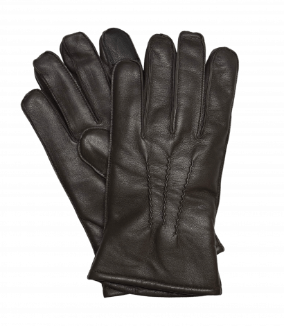brown-sheepskin-gloves-for-smartphone - Brown Sheepskin Dress Gloves for Smartphones - custom suits nyc bespoke tailor midtown, noho