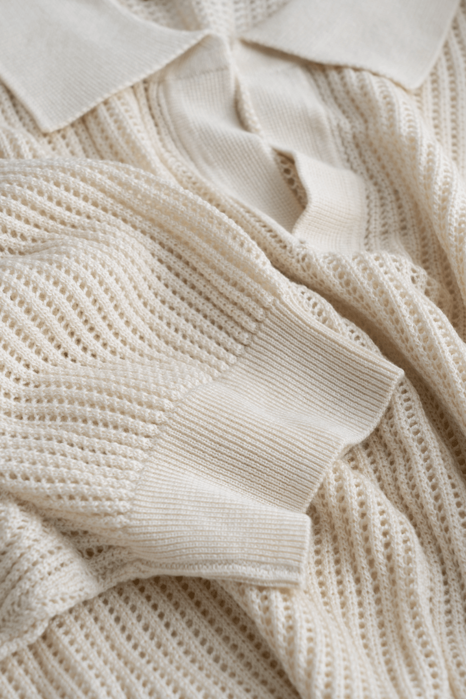 Silk-Cashmere-Mesh-Polo-Close-Up-View - custom suits nyc bespoke tailor midtown, noho
