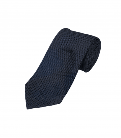 Michael Andrews Navy Fine Silk Knit Necktie - custom suits nyc bespoke tailor midtown, noho