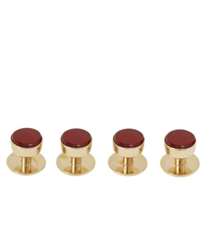 (product) Cornelian Studs (Yellow Gold) - custom suits nyc bespoke tailor midtown, noho