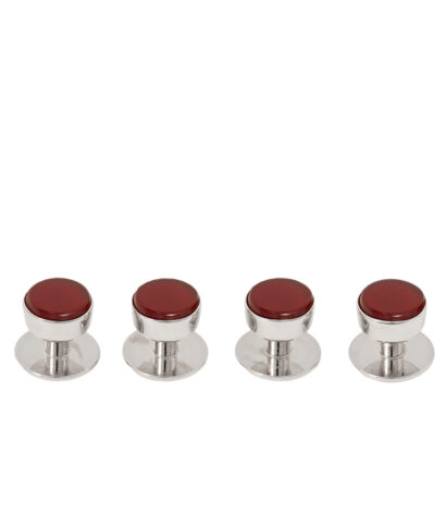 (product) Cornelian Studs (White Rhodium) - custom suits nyc bespoke tailor midtown, noho